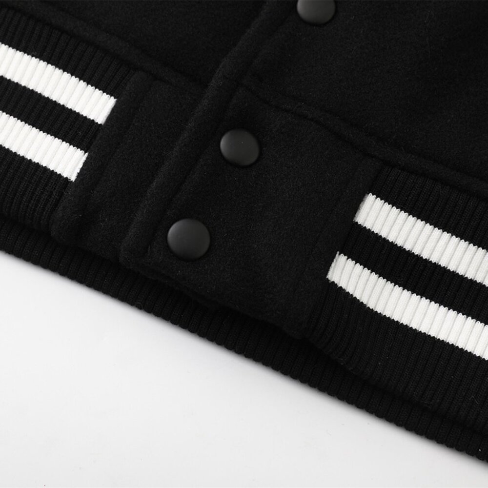 Undefeated Black Baseball Jacket - image 5